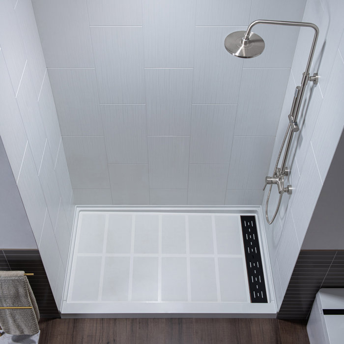 WoodBridge Three Panel Shower Wall & Reviews Wayfair